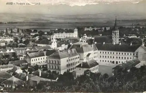 Romania Aiud panorama 1962