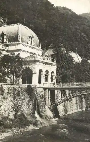 Romania Baile Herculane pod peste Cerna 1960
