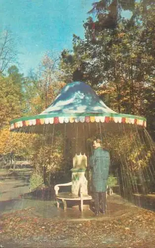Russia Petrodvorets Trick fountain the umbrella 1974