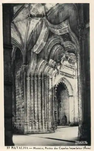 Portugal Batalha Mosteiro Pormenor do Clasutro Real