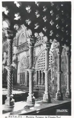 Portugal Batalha Mosteiro Pormenor do Clasutro Real