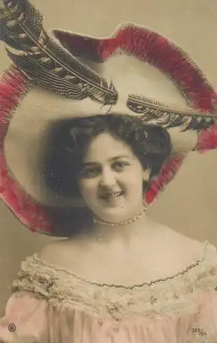 Hungarian lost starlet fancy Edwardian feather hat