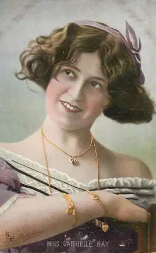Miss Gabrielle Ray English stage actress, dancer and singer Edwardian era starlet
