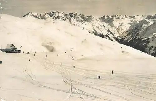 Switzerland Parsenhutte mit Parsennfurka Skilift 1960