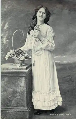 Edwardian starlet Miss Zena Dare