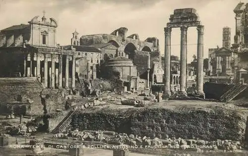 Italy Rome tempi di castore e polluce
