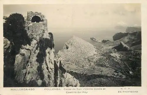 Spain Islas Baleares Mallorca Pollensa Calas de San vicente desda el Castillo del Rey