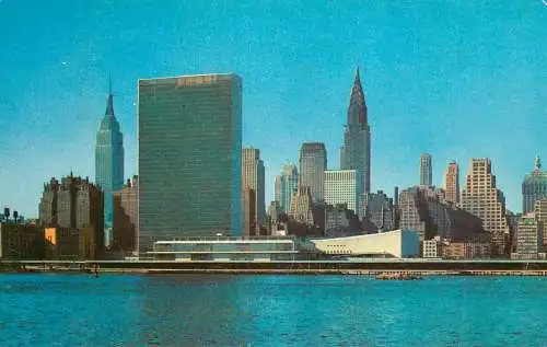 United States NY New York Manhattan from across the East River 1956