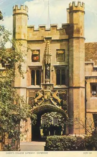 United Kingdom > England > Cambridgeshire > Cambridge Christ's college gateway
