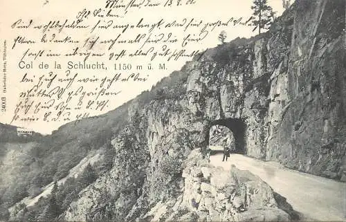 France Col de la Schlucht mountain scene and tunnel