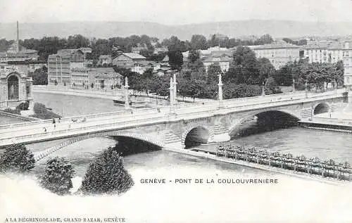 Switzerland Genève pont de la Coulouvreniere