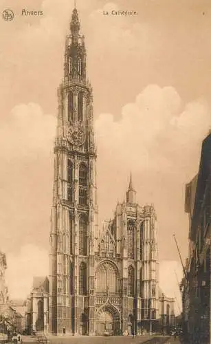Postcard Belgium Anvers la cathedrale