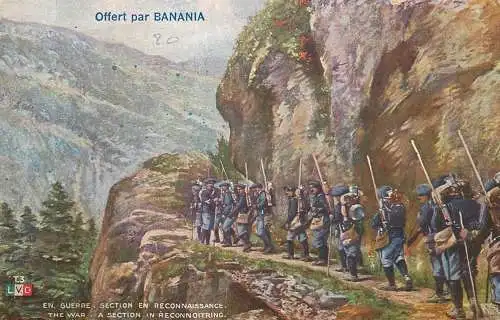 En guerre section en reconnaissance offert par Banania publicite