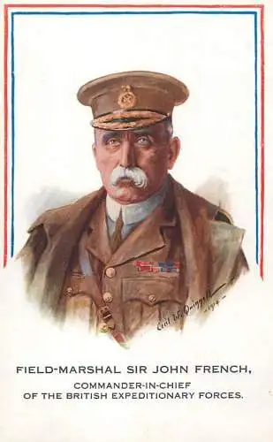 Field-Marshal sir John French commander in chief of the British expeditionary forces Cecil W. Quinnell 1914