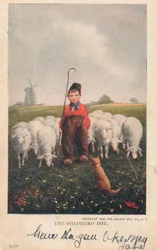 Dutch shepherd bow 1907 postcard