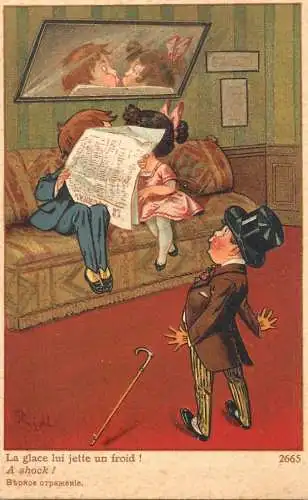 Children comic - A shock! signed Right