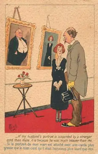 Humour caricature signed Mich "Why should we worry"