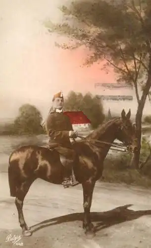 Belgique military soldat de France cavalry
