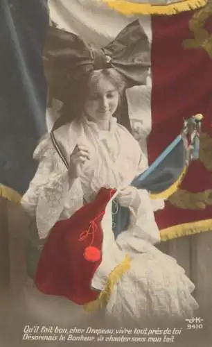 France femme patriotique