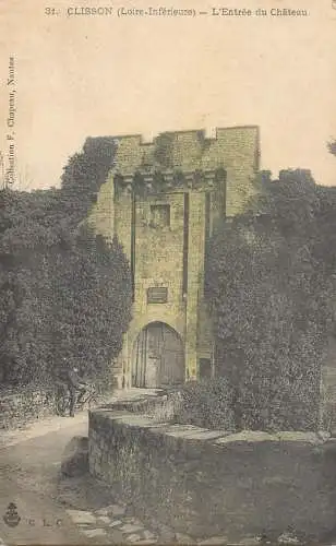 Loire Atlantique Clisson entree du chateau