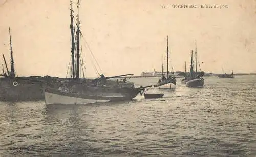 Le Croisic le port bateaux