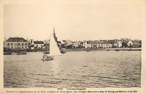 LOCMARIAQUER recouvre l'emplacement de la ville romaine de Dariorigum voilier