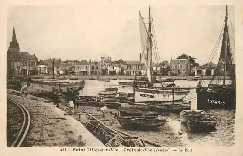 vendée croix de vie bateaux port