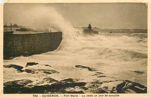 QUIBERON Port Maria tempete