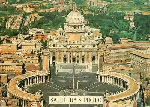 Citta del Vaticano Piazza e Basilica di S. Pietro vista generale