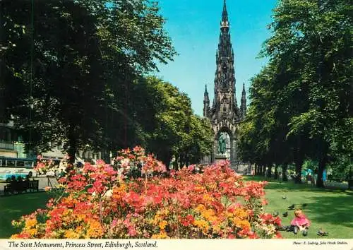 Scotland Edinburgh Princess Street - the Scott Monument
