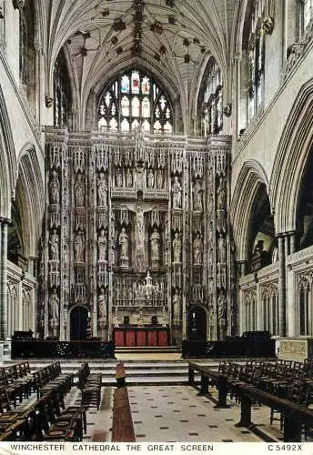 England Winchester Cathedral - the Great Screen