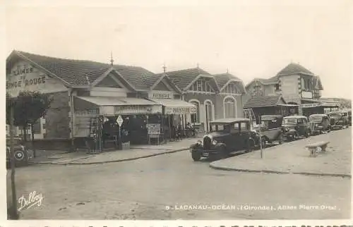 Lacanau océan allees Pierre Ortal carte foto tres rare