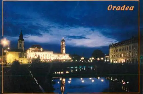 Romania Oradea aspect nocturn din centrul orasului