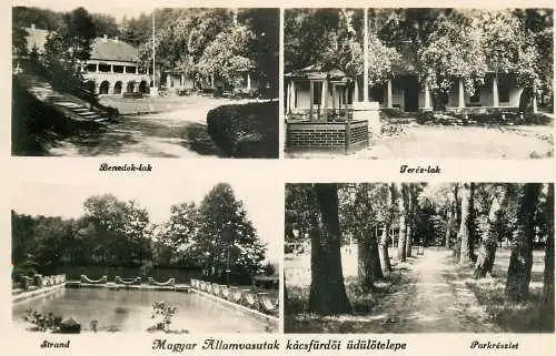 Kácsfürdő, Magyar Államvasutak üdülőtelepe / National Railway Company's Holiday Resort, Hungary