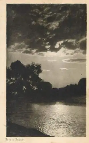 Este a Száván, Az Érdekes Ujság 3000 kor. pályázatának legszebb képei / Evening on the Száva River