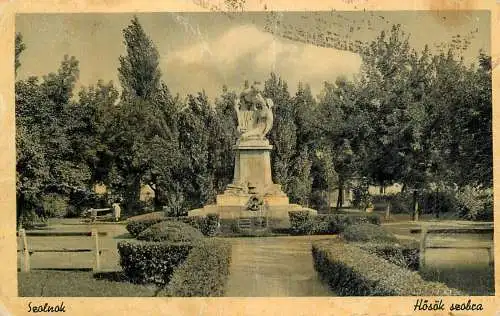 Hungary Szolnok Hosok statue monument