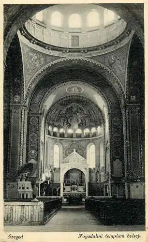 Hungary Pecs Votive Church interior view