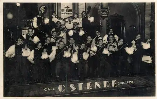 Hungary Budapest Cafe Ostende - orchestra