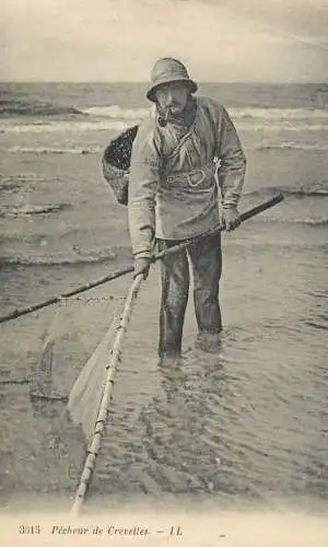 Social History Shrimp fisherman types and scenes