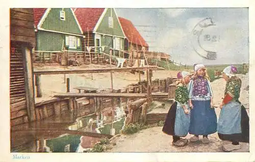 Netherlands Marken ethnic types and scenes folk traditional costumes