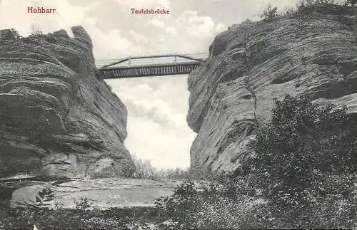 France Bas Rhin Château de Hohbarr teufelsbrucke