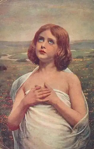 Fine arts postcard painting Lumpere la purite