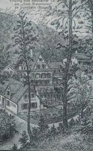 AK Stettbacher Tal am Haus Waldfrieden