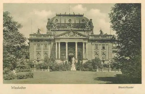 AK Wiesbaden Theater