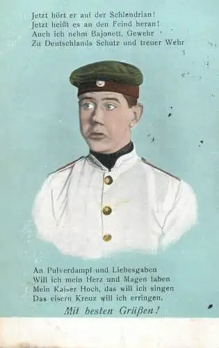 Allemagne 1917 Feldpost mit besten Grussen