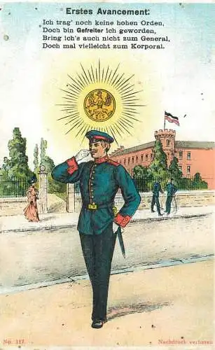 Allemagne 1917 Erstes Avancement