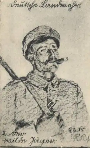 Allemagne 1915 drawn military man