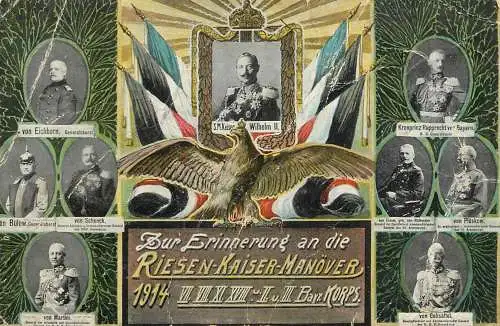Riesen Kaiser Manover 1914