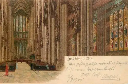Litho-AK Koln Dom 1901