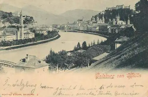 AK Salzburg von Mülln 1900